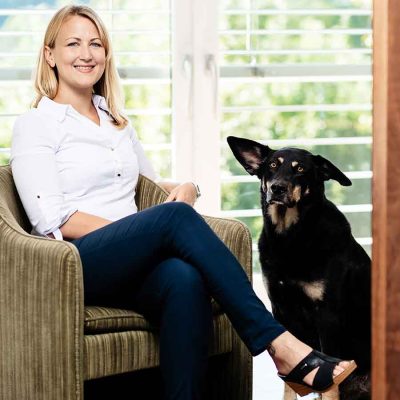 Eva Reiterer und Hund Jumbo Eva Reiterer und Hund Jumbo